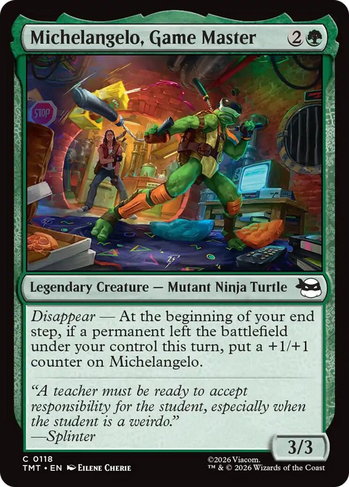 Michelangelo, Game Master - Teenage Mutant Ninja Turtles