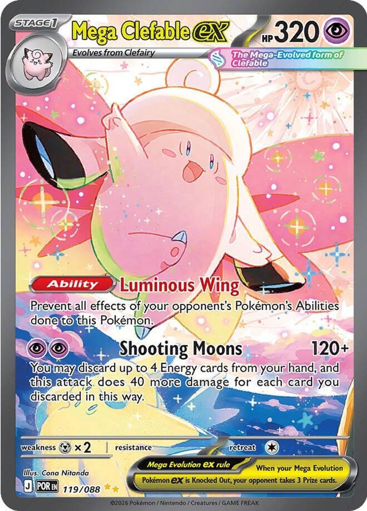 Mega Clefable ex - 119/088