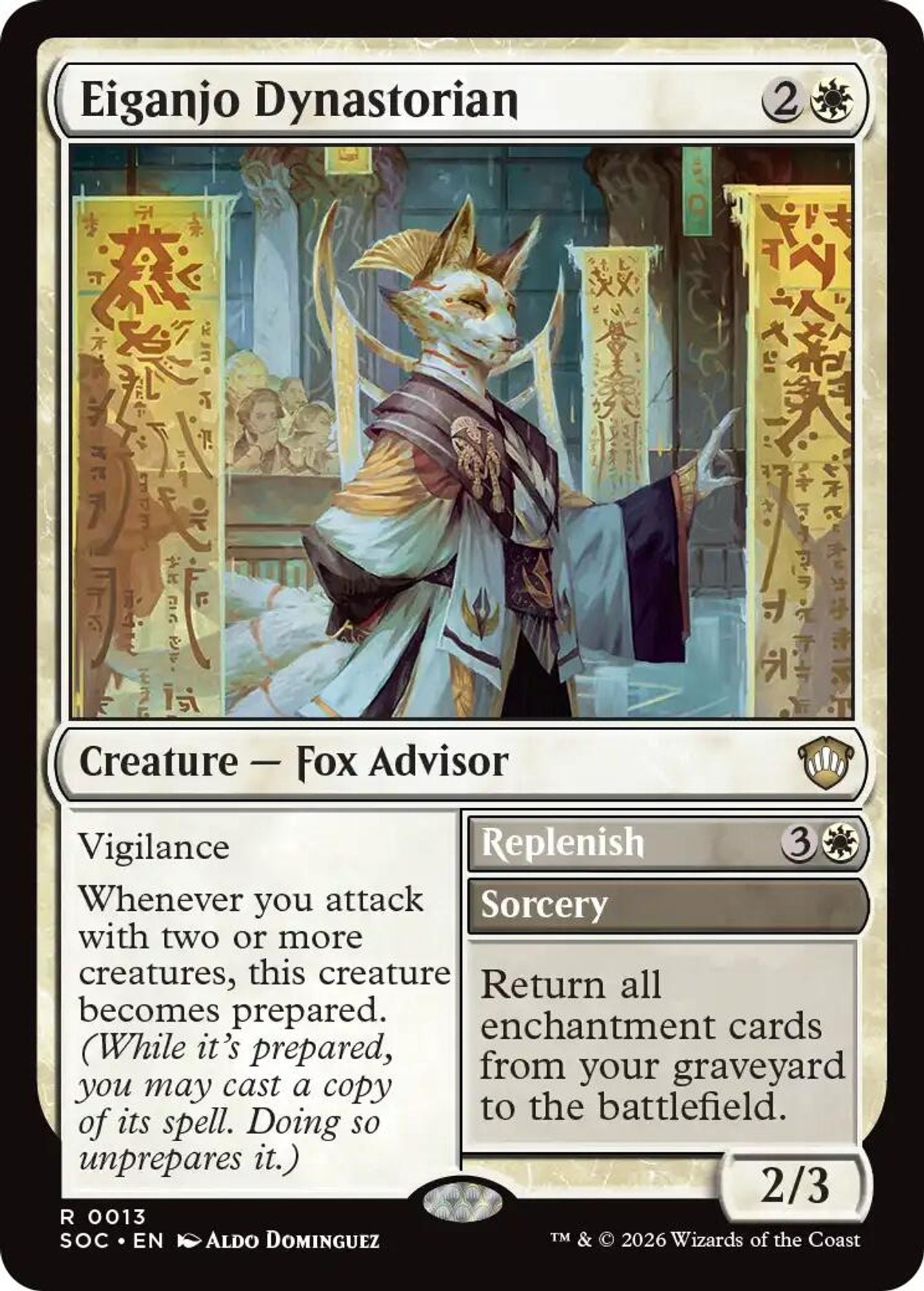 Eiganjo Dynastorian - Commander: Secrets of Strixhaven