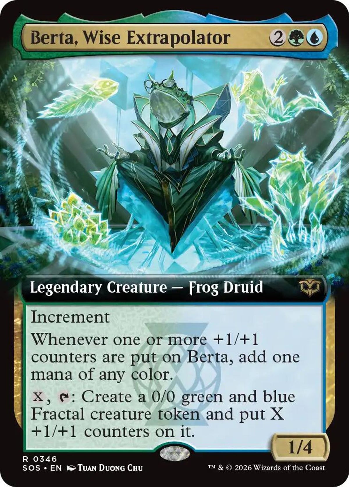 Berta, Wise Extrapolator (Extended Art) - Secrets of Strixhaven