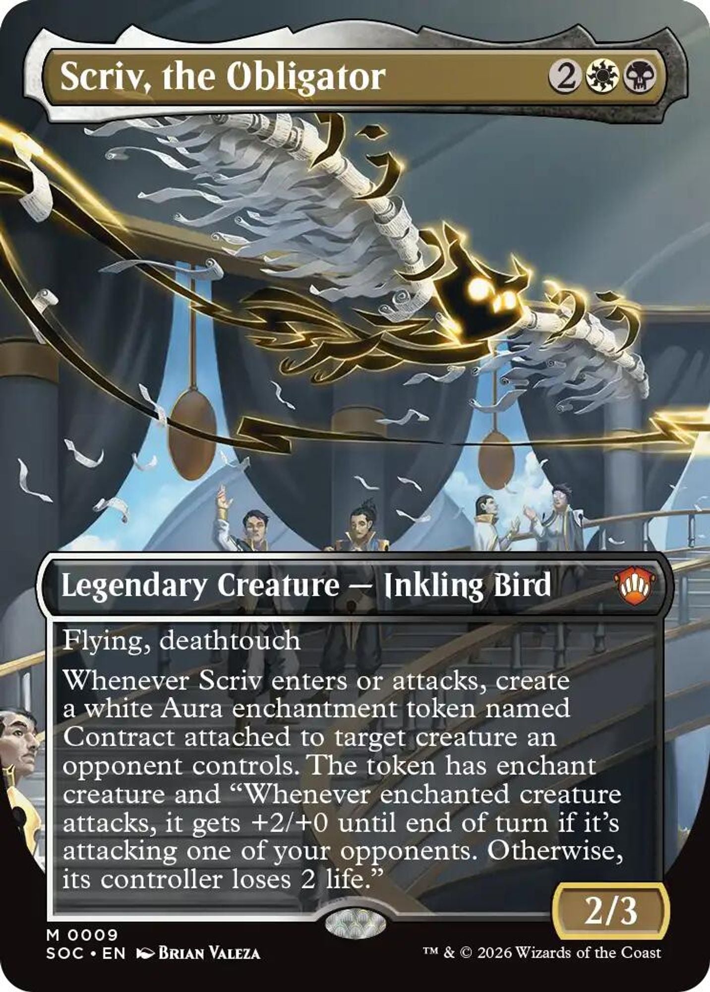 Scriv, the Obligator (Borderless)