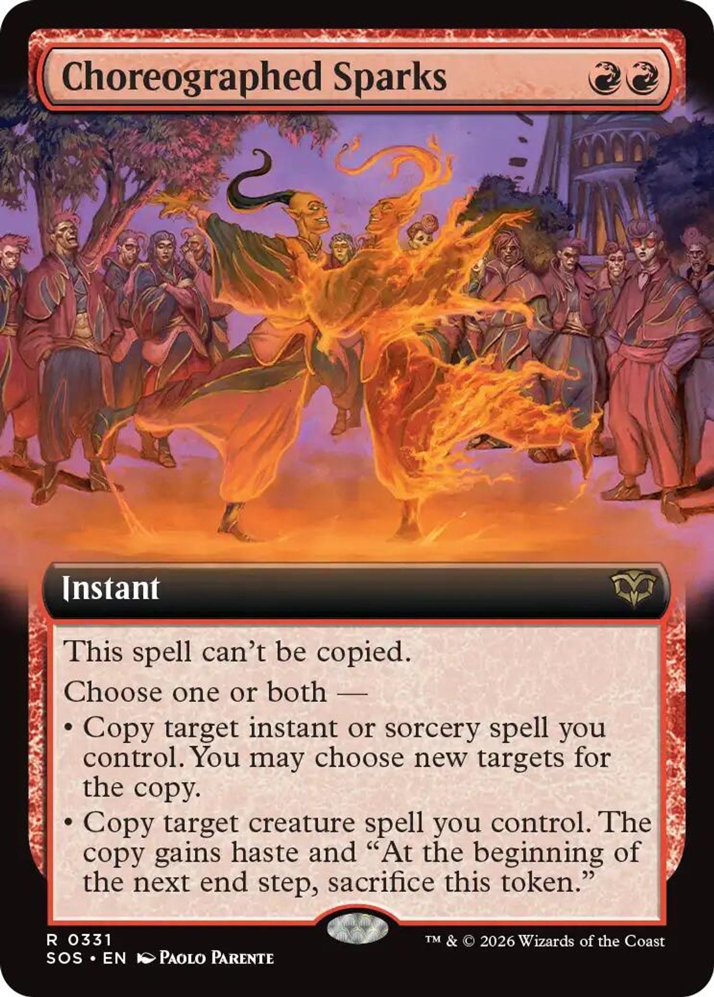 Choreographed Sparks (Extended Art) (Foil)