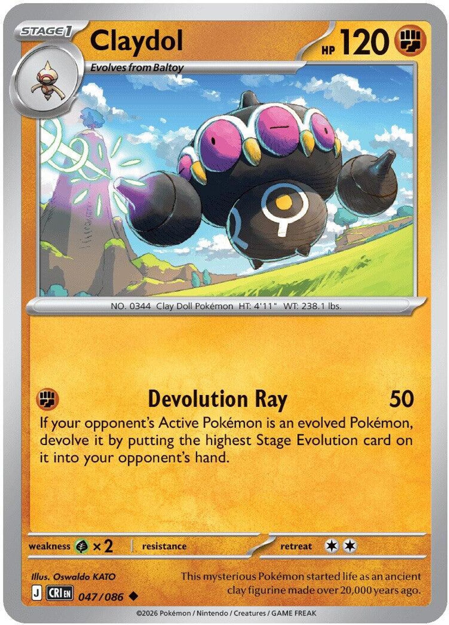 Claydol - 047/086 - ME04: Chaos Rising
