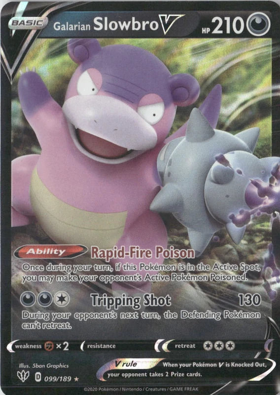 Galarian Slowbro V - SWSH03: Darkness Ablaze