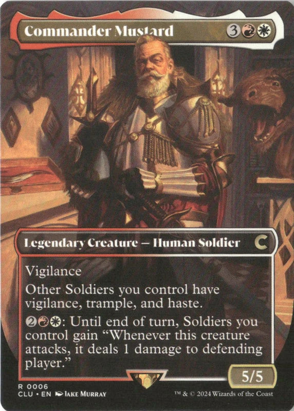 Commander Mustard (Borderless) - Ravnica: Clue Edition