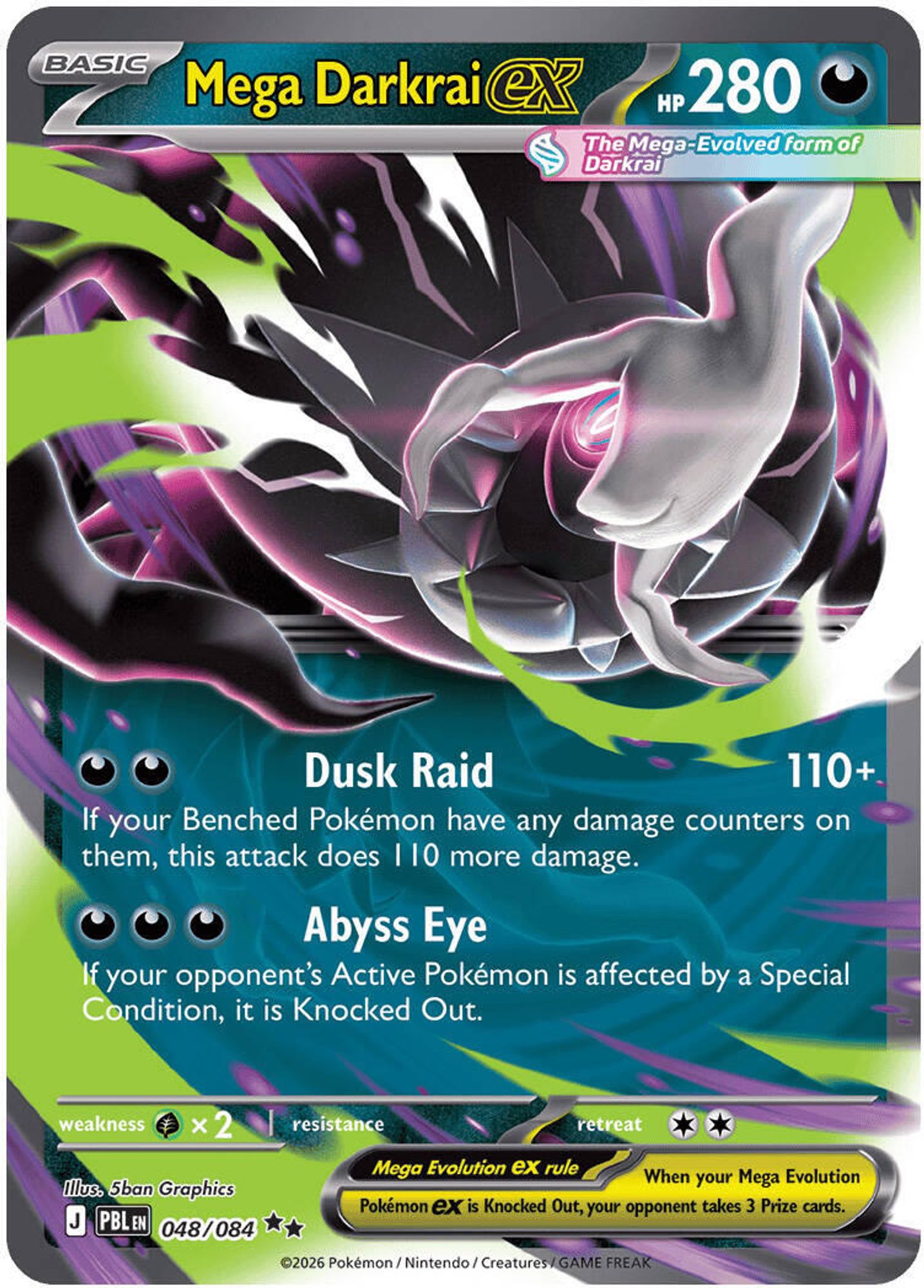 Mega Darkrai ex - 048/084