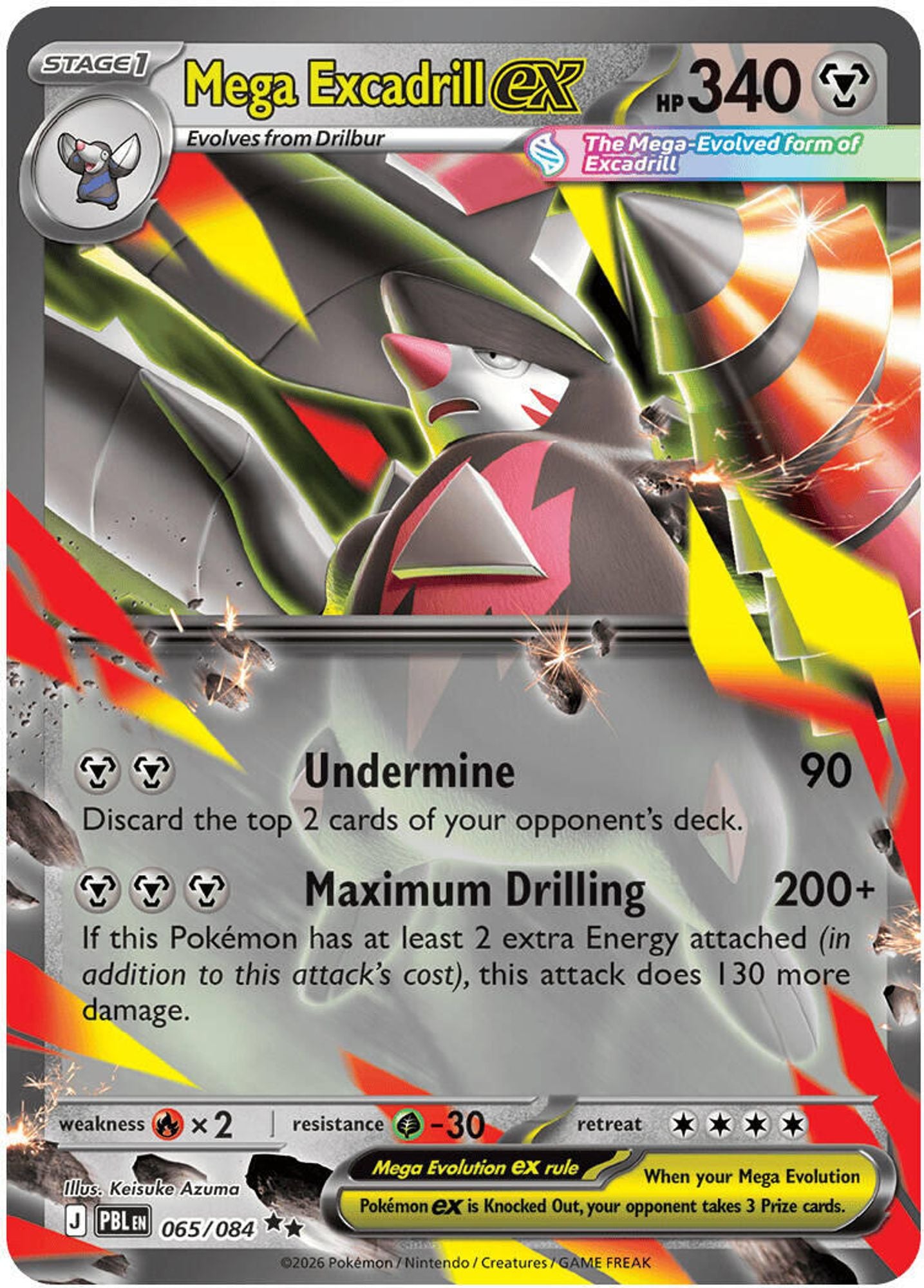 Mega Excadrill ex - 065/084