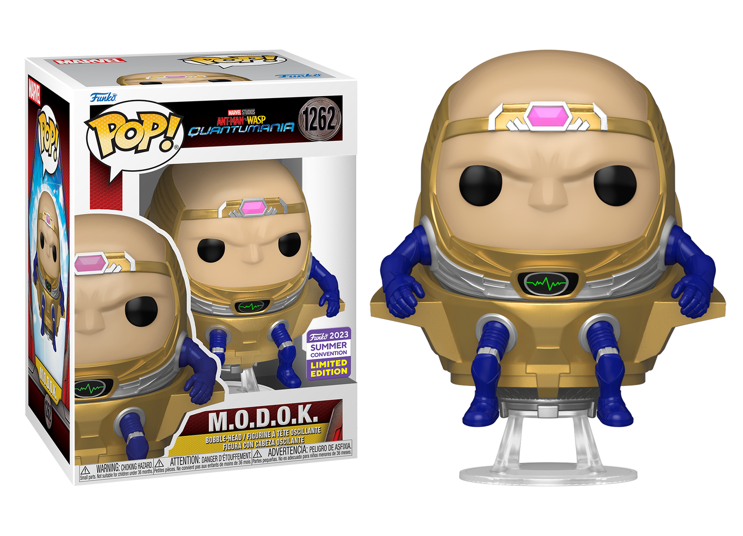 Ant-Man and the Wasp: Quantumania - M.O.D.O.K. Unmasked SDCC 2023 Summer Convention Exclusive Pop! Vinyl