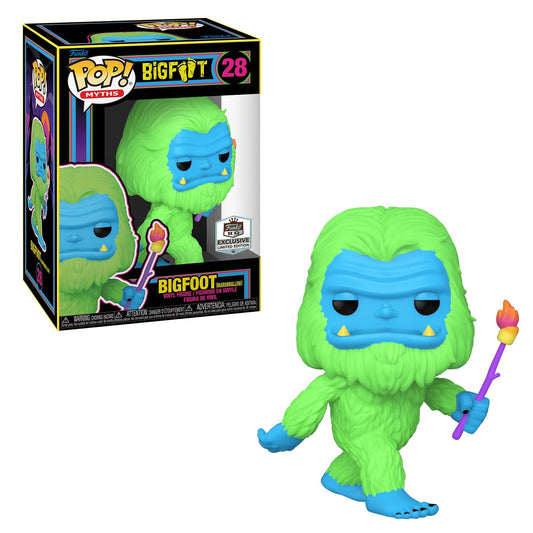 Myths - Bigfoot Blacklight Funko HQ Exclusive Pop Vinyl #28