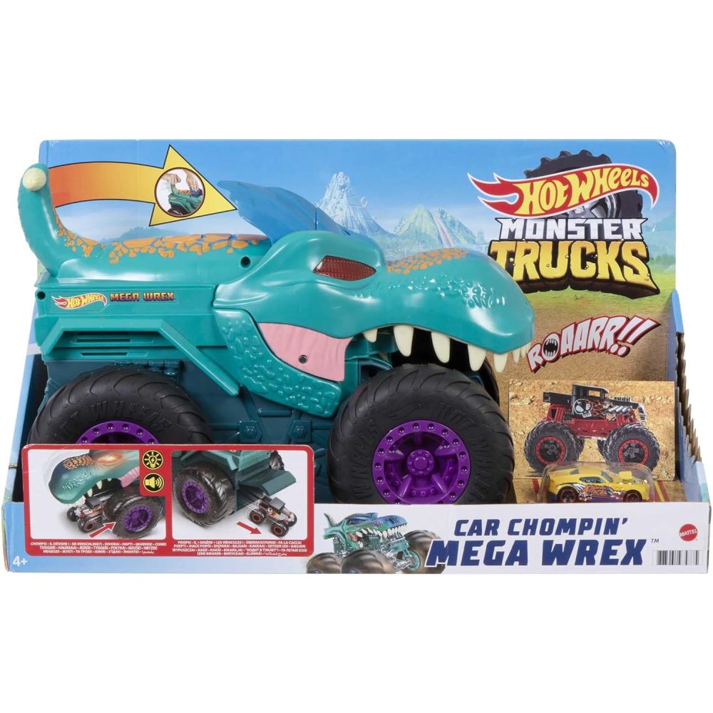 Hot Wheels - Monster Trucks - Hwmt Car-Chompin' Mega-Wrex - 21 Media Driver