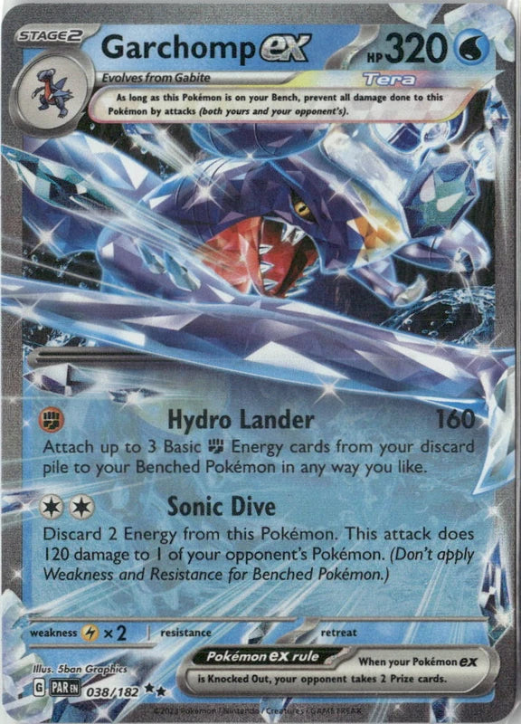 Garchomp ex - 038/182 - SV04: Paradox Rift
