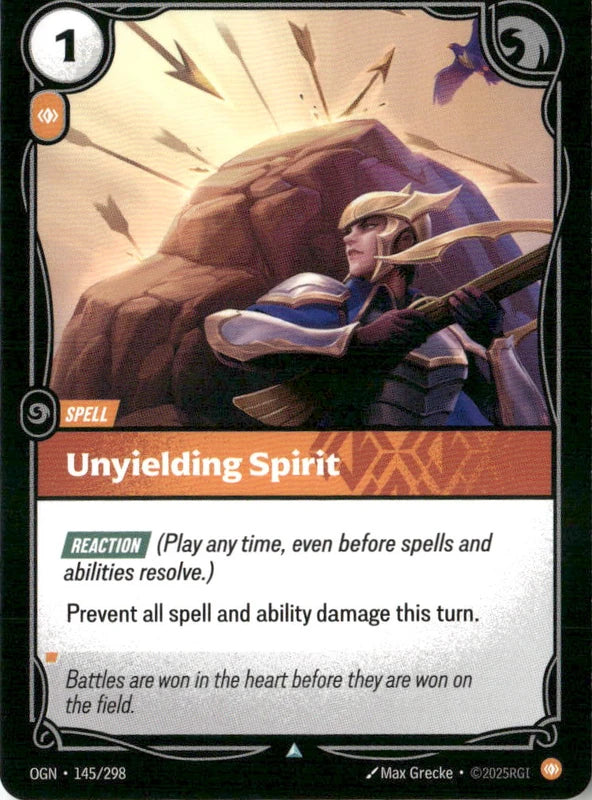 Unyielding Spirit - Origins