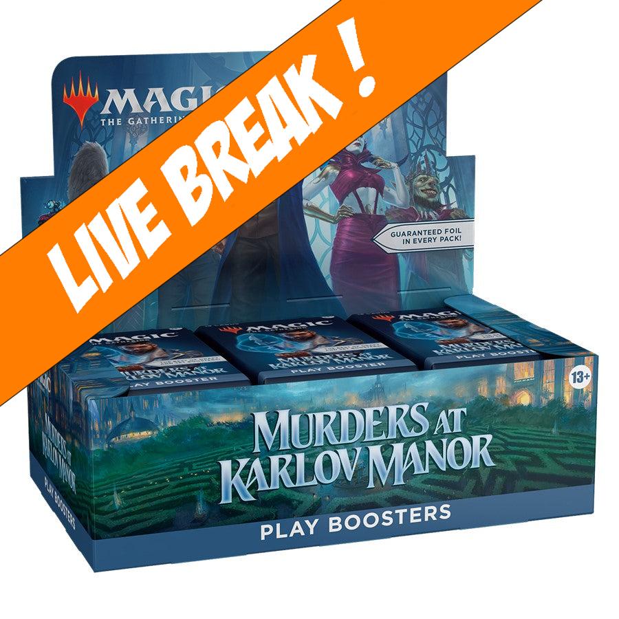 murder at karlov manor play booster box Murders Live Break ] Magic Murders
