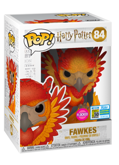 Harry Potter - Fawkes Flocked 2019 SDCC Exclusive Pop! Vinyl #84
