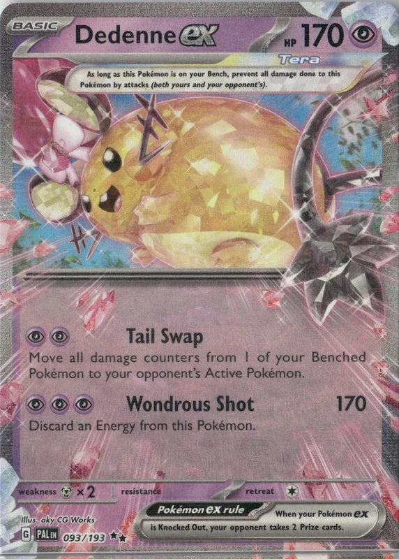 Dedenne ex - 093/193 - SV02: Paldea Evolved