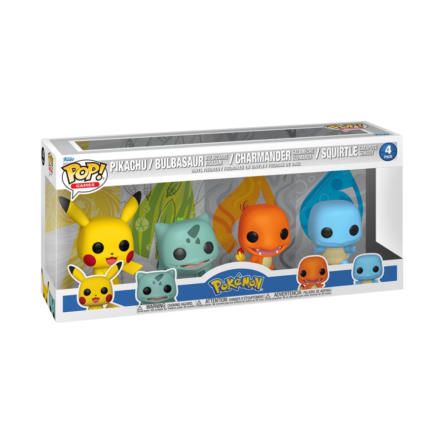 Pokemon Starters US Exclusive Pop! Vinyl 4-Pack Ozzie Collectables