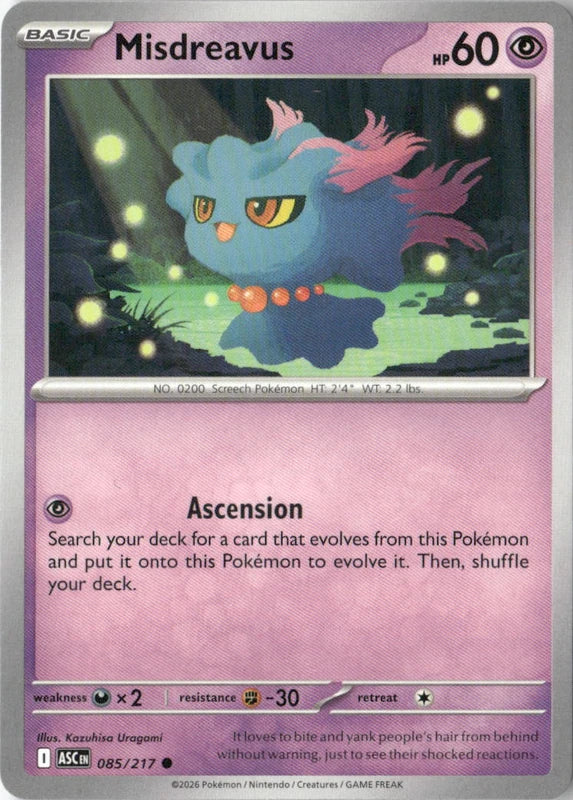 Misdreavus - 085/217 - ME: Ascended Heroes