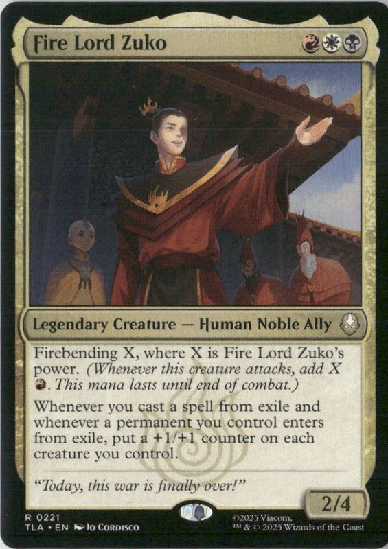 Fire Lord Zuko - Avatar: The Last Airbender