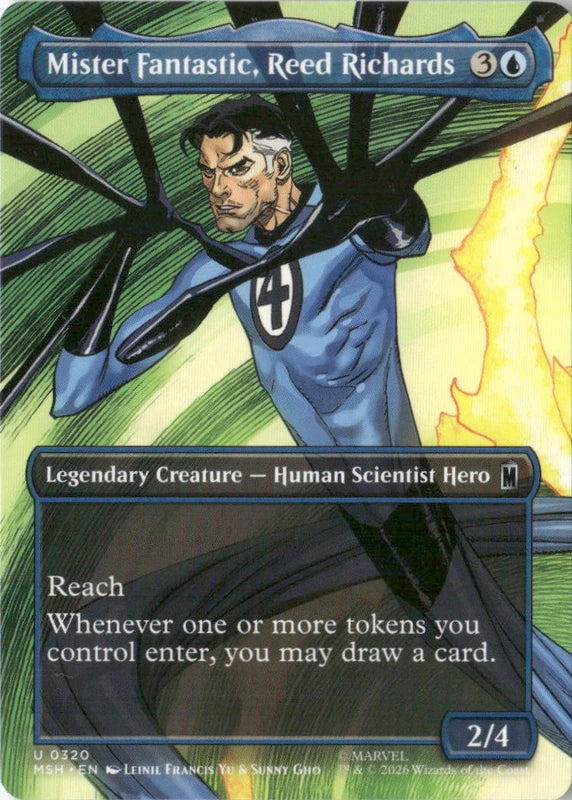 Mister Fantastic, Reed Richards (Borderless) - Marvel Super Heroes