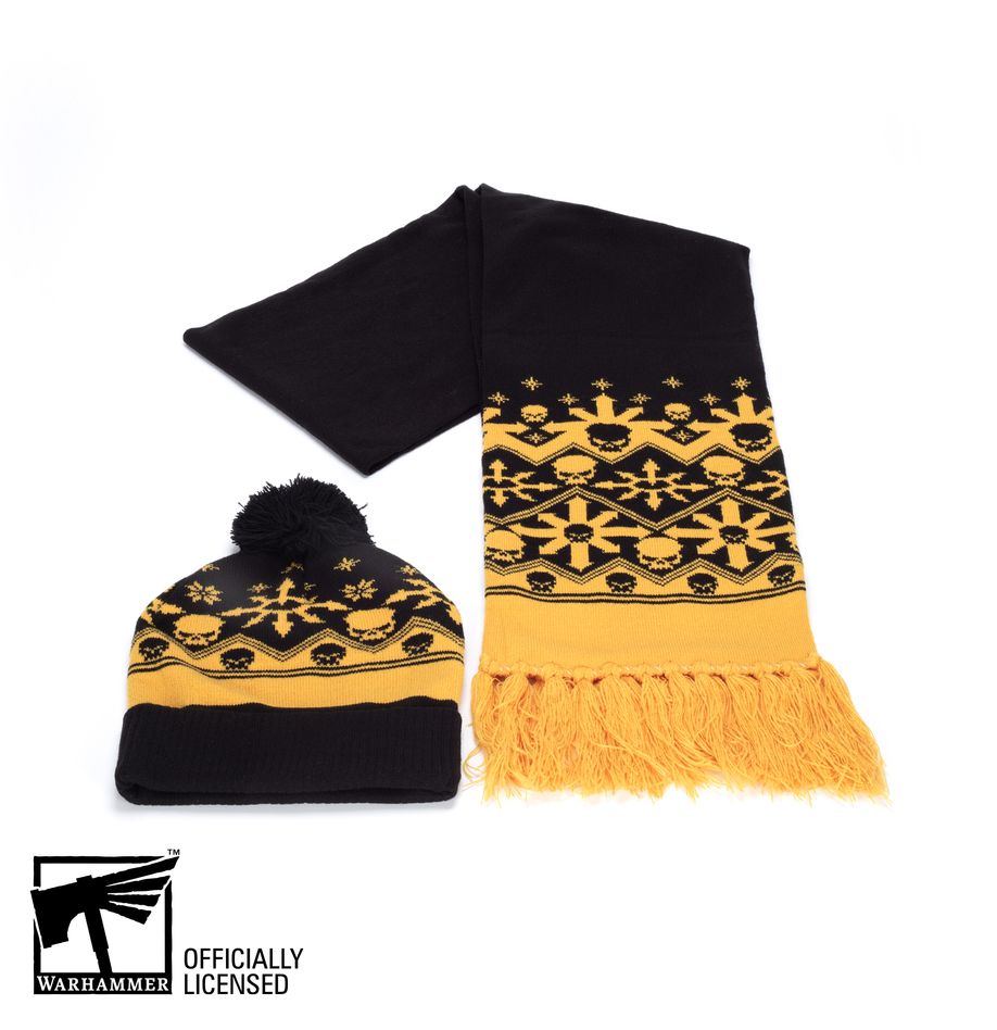 Warhammer 40000: Black Legion Hat & Scarf in Gift Box