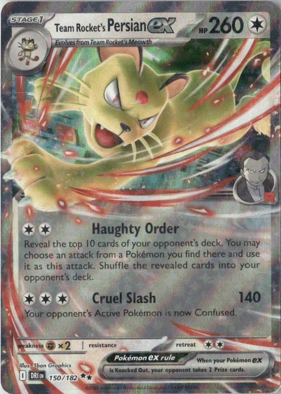 Team Rocket's Persian ex - 150/182 - SV10: Destined Rivals