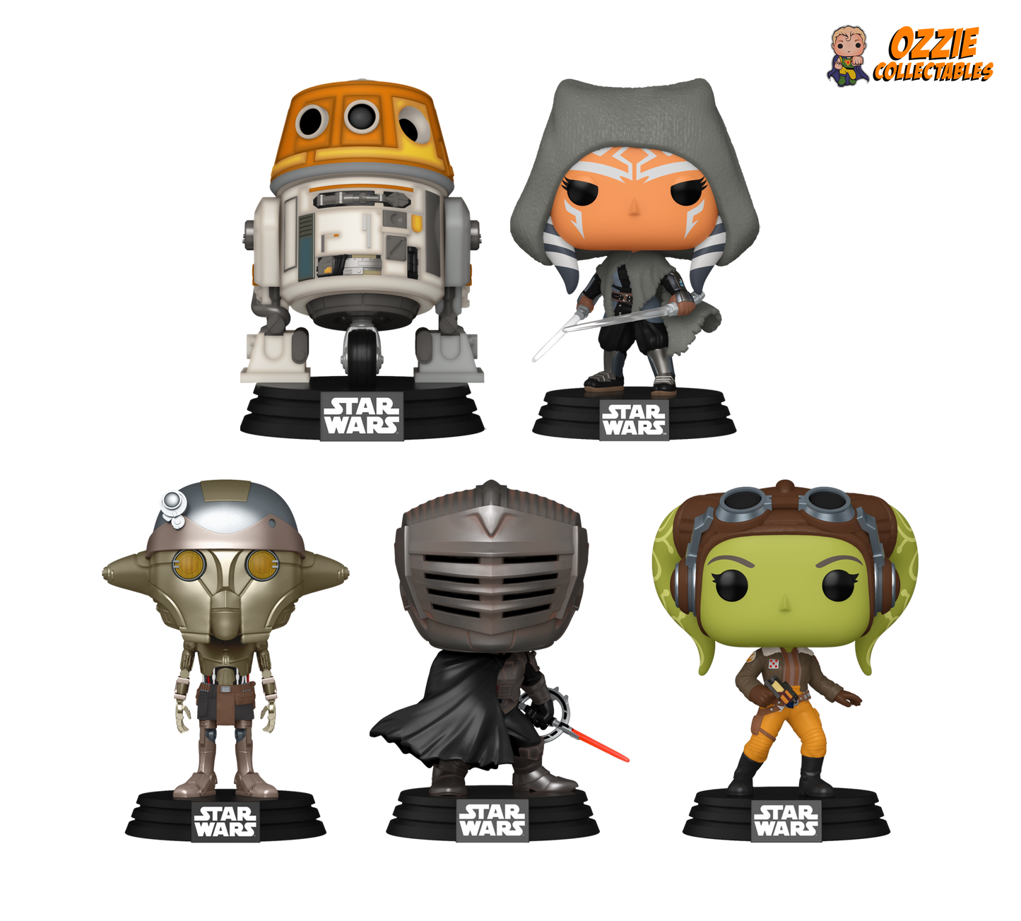 Star Wars: Ahsoka (TV) Bundle - 5 POP! Vinyls