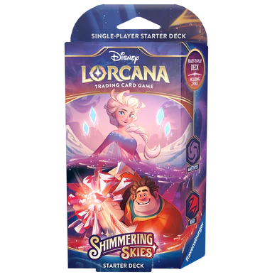 lorcana sapphire and steel starter deck Disney Lorcana - S5 Shimmering Skies Starter Deck - Sapphire Steel