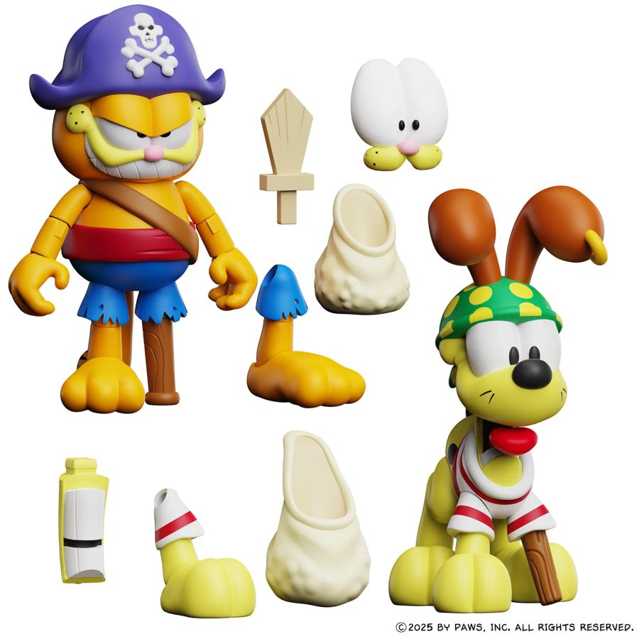 Garfield's Halloween Adventure - Pirate Garfield & Pirate Odie Figure 2-Pack