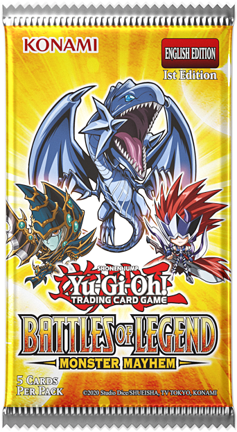 YuGiOh Battles of Legend - Monster Mayhem 5 x Card Booster