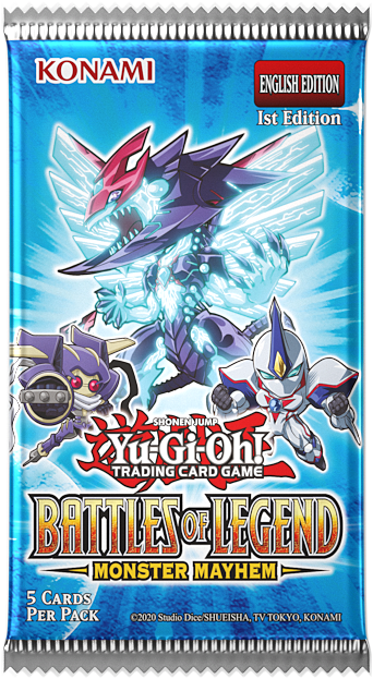 YuGiOh Battles of Legend - Monster Mayhem 5 x Card Booster