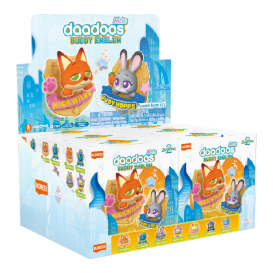 Zootopia – Buddy Emblem daadoos Mate Series 1 Blind Box Model Kit (Display of 6)