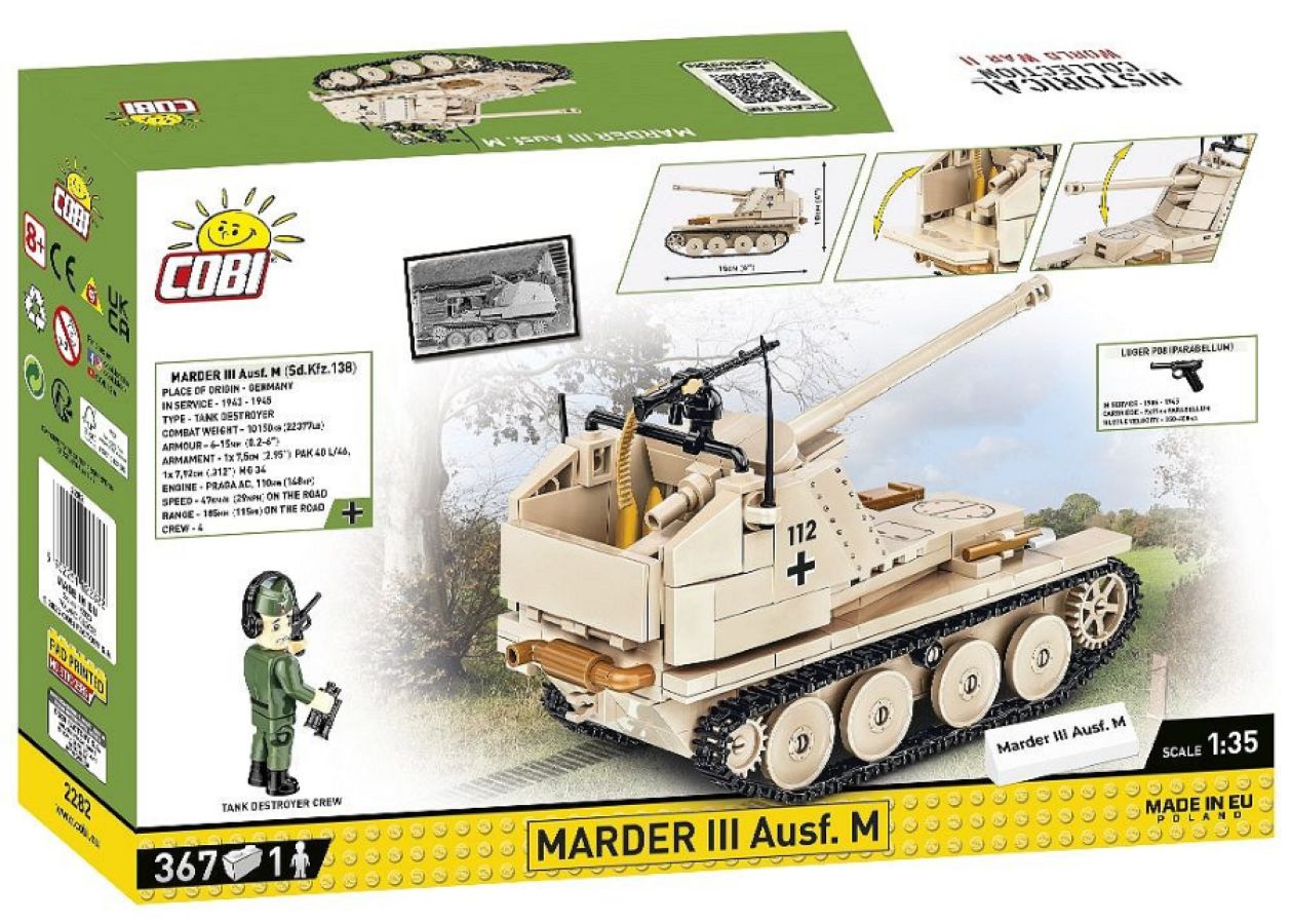 World War 2 - Sd.Kfz. 138 Marder III Ausf.M (363 Piece Kit)