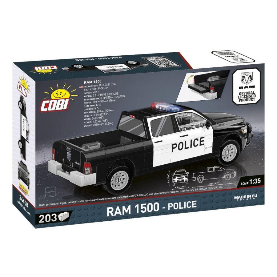 Cobi - Vehicles RAM 1500 Police Pickup Truck (203 Pcs)