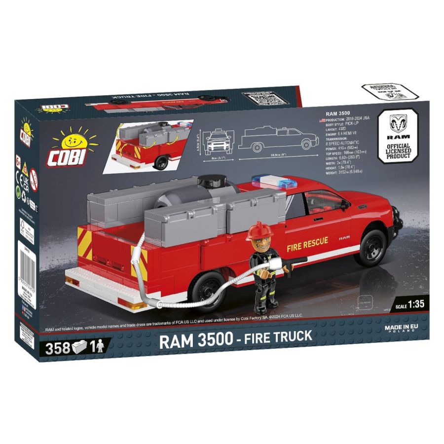 Cobi - Vehicles RAM 3500 Fire Truck (350 Pcs)