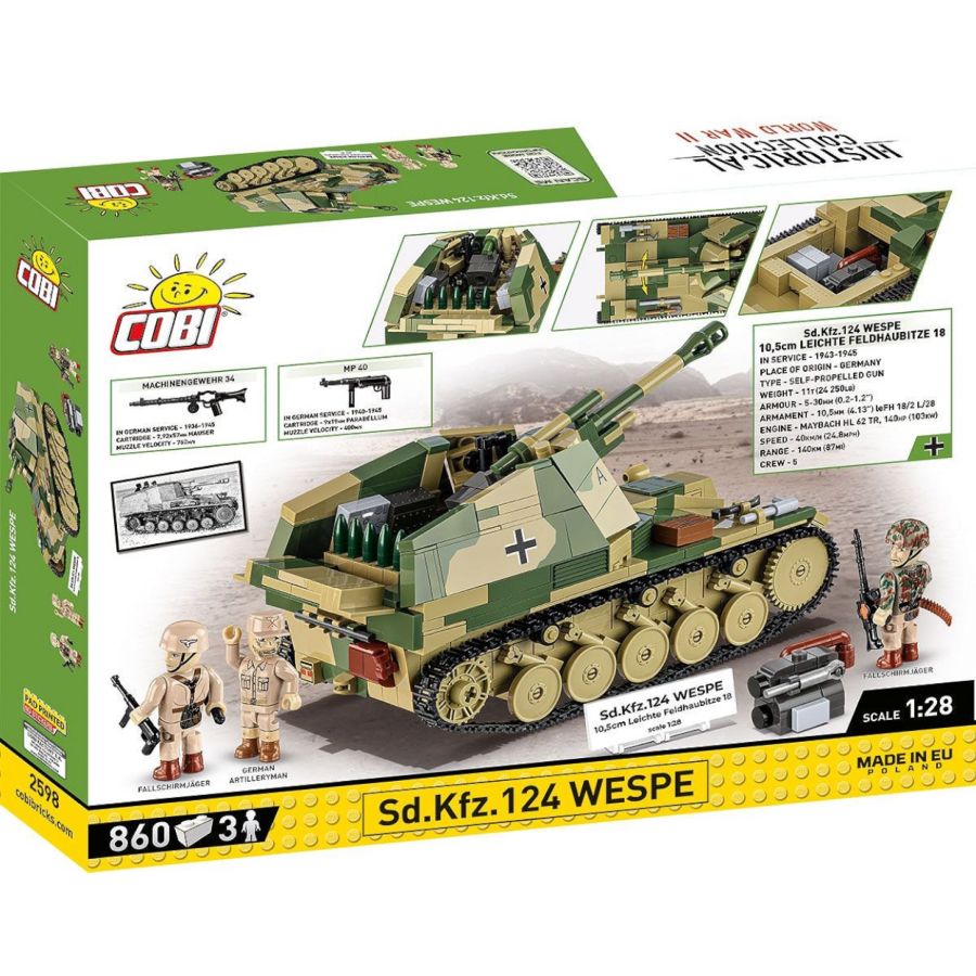 WW2 - Sd.Kfz.124 Wespe Exclusive (860 Pcs)