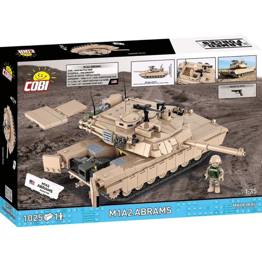 Armed Forces - M1A2 Abrams 1:35 US Brick Kit (1000 Pieces)