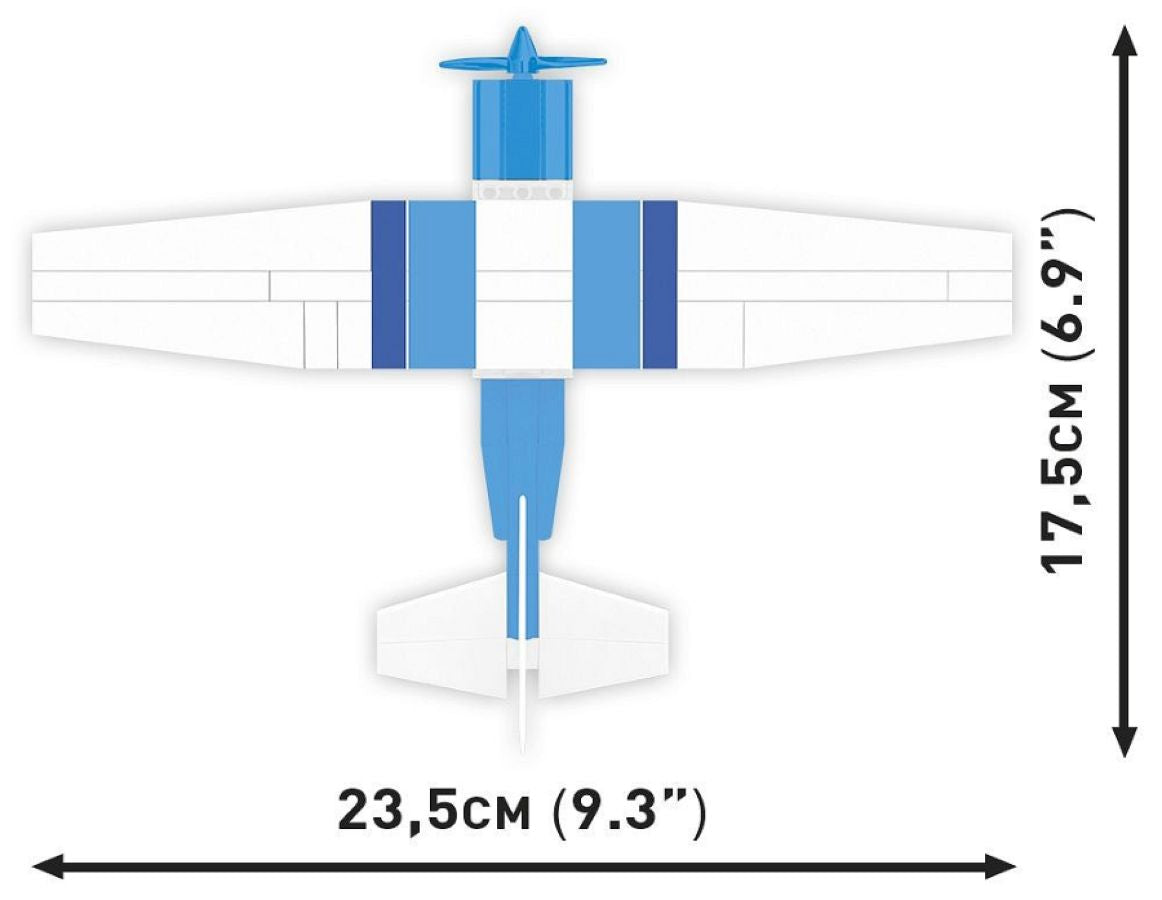 Boeing - Cessna 172 Skyhawk (Blue/White) 162 Pcs