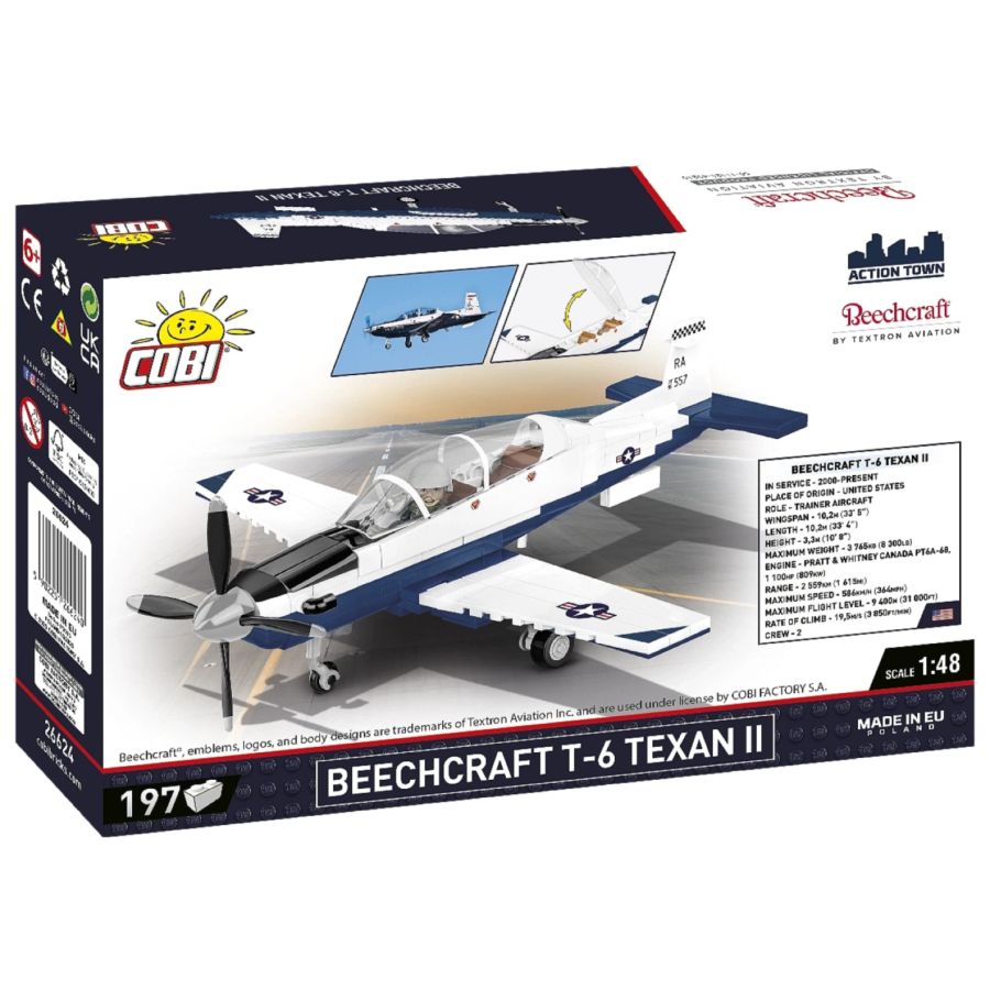 Action Town - Beechcraft T-6 Texan II Brick Kit (192 Pieces)