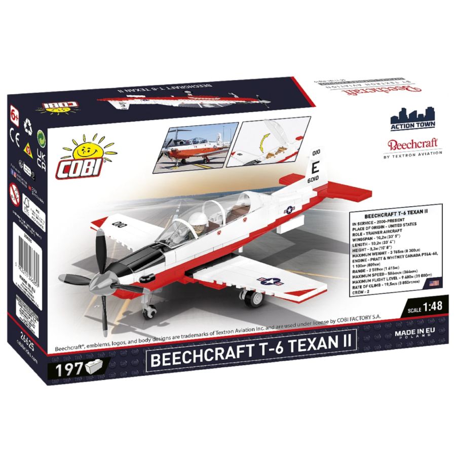 Action Town - Beechcraft T-6 Texan II Brick Kit (192 Pieces)