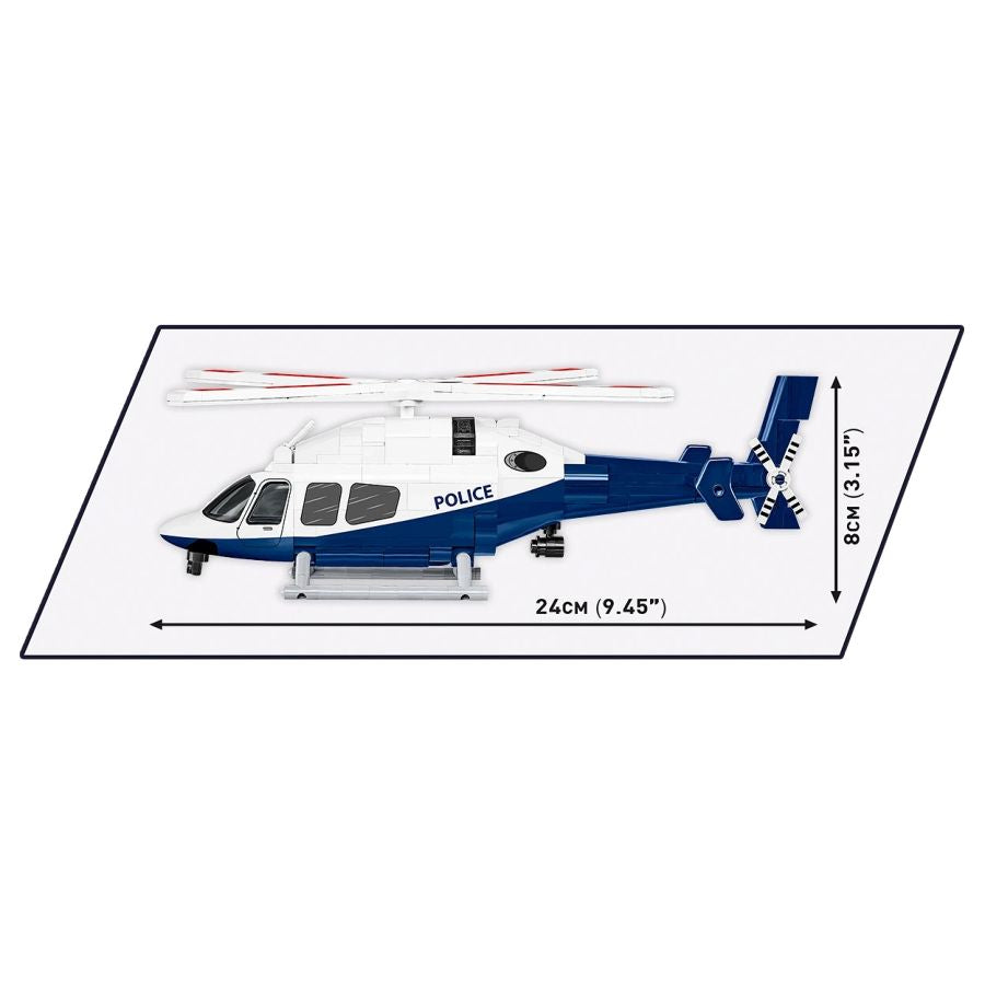 Cobi - Bell 429 Police Helicopter 1:48 Scale (254 Pcs)