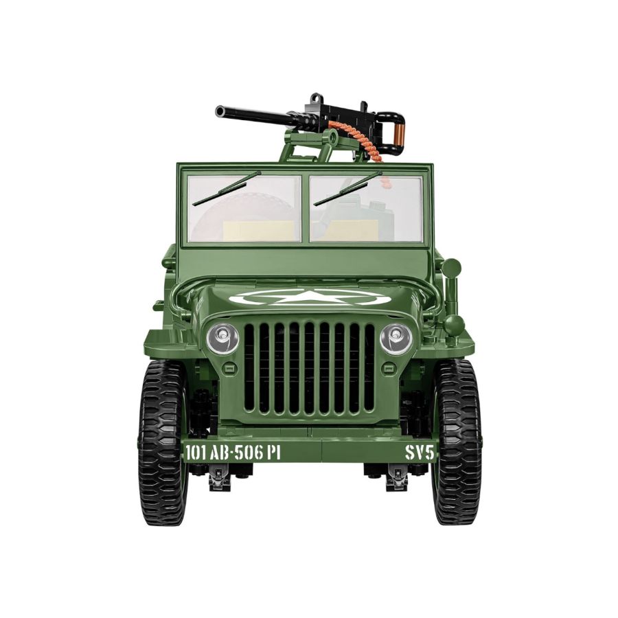 WW2 - Willys MB + Trailer Exclusive (1580 Pcs)