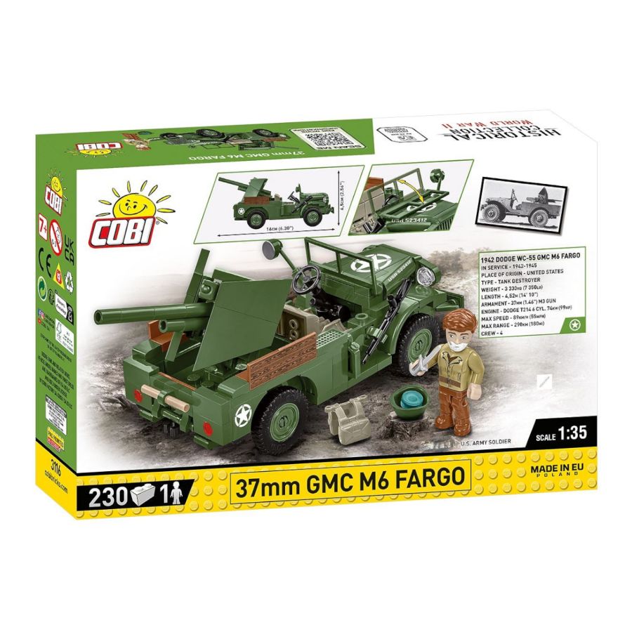 WW2 - 37mm GMC M6 Fargo (230 Pcs)
