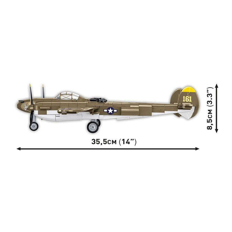 World War 2 - Lockheed P-38H Lightning Construction Set (652 Pieces)
