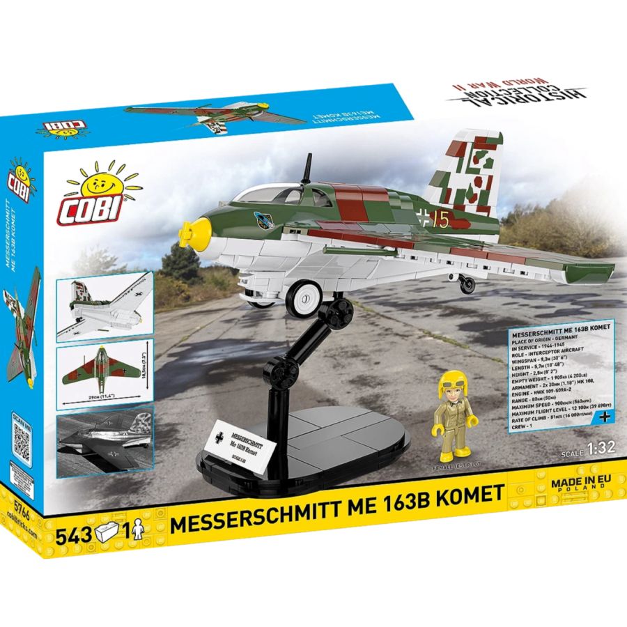 World War 2 - Messerschmitt ME 163B KOM Brick Kit (543 Pieces)