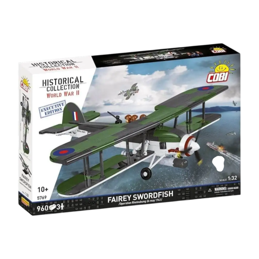 World War 2 - Fairey Swordfish Exc Edition Brick Kit (960 Pieces)