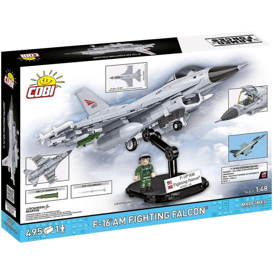 Armed Forces - F-16AM Fighting Falcon Brick Kit (495 Pieces)