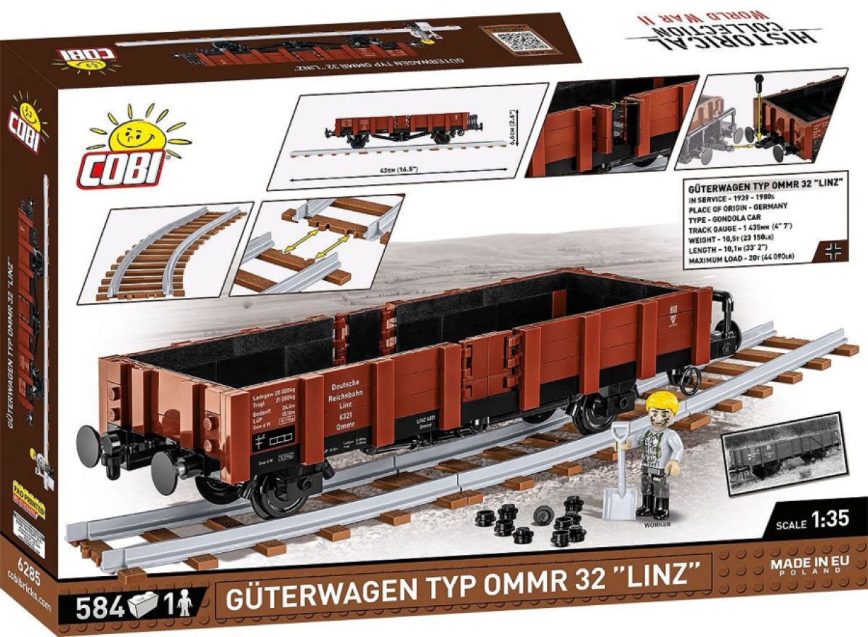 Trains - Güterwagen Type Ommr 32 "LINZ" (584 Piece Kit)