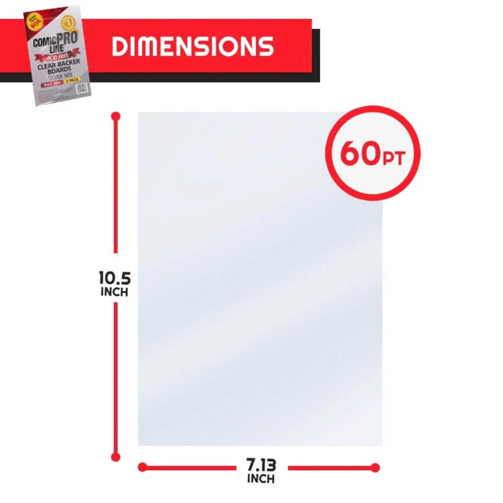 EVORETRO Silver Size Comic Boards (100ct)