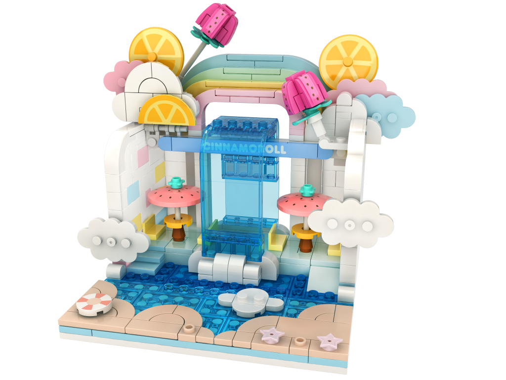 HELLO KITTY - YuMe Blocks Summer Wunderland- Cinnamoroll Wave Pool Cafe