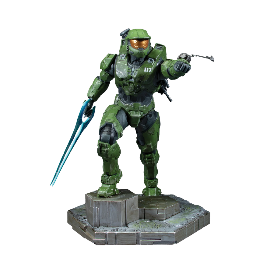 Halo Infinite - Master Chief with Grapplshot PVC Statue